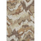 8' X 10' Chocolate Ivory And Beige Abstract Washable Area Rug With UV Protection