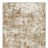 8' Brown And Ivory Abstract Washable Runner Rug