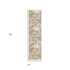 8' Brown And Ivory Abstract Washable Runner Rug