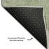 9' X 12' Artichoke Green And Beige Striped Washable Area Rug With UV Protection