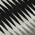 5' X 8' Black Gray And Ivory Striped Washable Area Rug With UV Protection