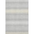 8' X 10' Silver Ivory And Gray Striped Washable Area Rug With UV Protection