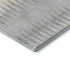 8' X 10' Silver Ivory And Gray Striped Washable Area Rug With UV Protection