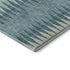 5' X 8' Teal And Beige Striped Washable Area Rug With UV Protection