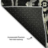 8' X 10' Black Gray And Beige Floral Washable Area Rug With UV Protection