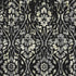 8' X 10' Black Gray And Beige Floral Washable Area Rug With UV Protection