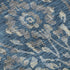 5' X 8' Blue And Gray Floral Washable Area Rug With UV Protection