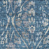 8' X 10' Blue And Gray Floral Washable Area Rug With UV Protection