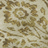 5' X 8' Gold And Beige Floral Washable Area Rug With UV Protection
