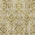 5' X 8' Gold And Beige Floral Washable Area Rug With UV Protection