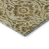 8' X 10' Gold And Beige Floral Washable Area Rug With UV Protection