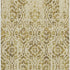 8' X 10' Gold And Beige Floral Washable Area Rug With UV Protection