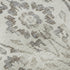 8' Ivory And Beige Floral Washable Round Rug With UV Protection