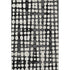 5' X 8' Black And Ivory Polka Dot Washable Area Rug With UV Protection