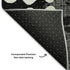 5' X 8' Black And Ivory Polka Dot Washable Area Rug With UV Protection