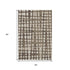 5' X 8' Brown And Beige Polka Dot Washable Area Rug With UV Protection
