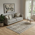 5' X 8' Brown And Beige Polka Dot Washable Area Rug With UV Protection