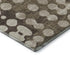 5' X 8' Brown And Beige Polka Dot Washable Area Rug With UV Protection