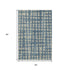 5' X 8' Denim Blue And Beige Polka Dot Washable Area Rug With UV Protection