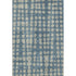 5' X 8' Denim Blue And Beige Polka Dot Washable Area Rug With UV Protection