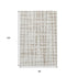8' X 10' Ivory And Beige Polka Dot Washable Area Rug With UV Protection