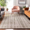 8' X 10' Ivory And Beige Polka Dot Washable Area Rug With UV Protection