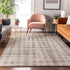 8' X 10' Ivory And Beige Polka Dot Washable Area Rug With UV Protection