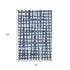 8' X 10' Navy Blue And Ivory Polka Dot Washable Area Rug With UV Protection