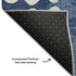 8' X 10' Navy Blue And Ivory Polka Dot Washable Area Rug With UV Protection