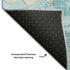 5' X 8' Teal And Ivory Polka Dot Washable Area Rug With UV Protection