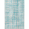8' X 10' Teal And Ivory Polka Dot Washable Area Rug With UV Protection