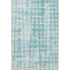 8' X 10' Teal And Ivory Polka Dot Washable Area Rug With UV Protection