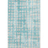 8' X 10' Teal And Ivory Polka Dot Washable Area Rug With UV Protection
