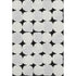 5' X 8' Black And Ivory Abstract Geometric Washable Area Rug With UV Protection