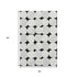 5' X 8' Black And Ivory Abstract Geometric Washable Area Rug With UV Protection