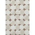 5' X 8' Brown And Ivory Abstract Geometric Washable Area Rug With UV Protection