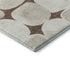 5' X 8' Brown And Ivory Abstract Geometric Washable Area Rug With UV Protection