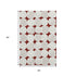5' X 8' Burgundy And Ivory Abstract Geometric Washable Area Rug With UV Protection