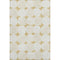 5' X 8' Gold And Ivory Abstract Geometric Washable Area Rug With UV Protection