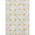 5' X 8' Gold And Ivory Abstract Geometric Washable Area Rug With UV Protection
