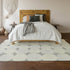 9' X 12' Gray And Ivory Abstract Geometric Washable Area Rug With UV Protection