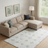 9' X 12' Gray And Ivory Abstract Geometric Washable Area Rug With UV Protection