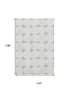 9' X 12' Gray And Ivory Abstract Geometric Washable Area Rug With UV Protection