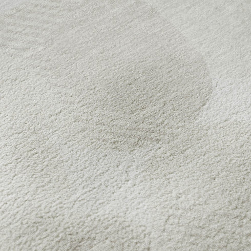 5' X 8' Ivory And Beige Abstract Geometric Washable Area Rug With UV Protection