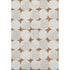 9' X 12' Rust And Ivory Abstract Geometric Washable Area Rug With UV Protection