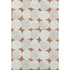 9' X 12' Rust And Ivory Abstract Geometric Washable Area Rug With UV Protection