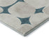 8' X 10' Teal And Ivory Abstract Geometric Washable Area Rug With UV Protection