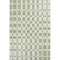 8' X 10' Artichoke Green And Ivory Geometric Washable Area Rug With UV Protection