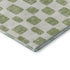8' X 10' Artichoke Green And Ivory Geometric Washable Area Rug With UV Protection