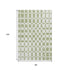 8' X 10' Artichoke Green And Ivory Geometric Washable Area Rug With UV Protection